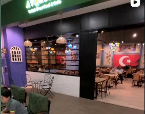 Avokebab storefront and dining area at Jaya Shopping Centre